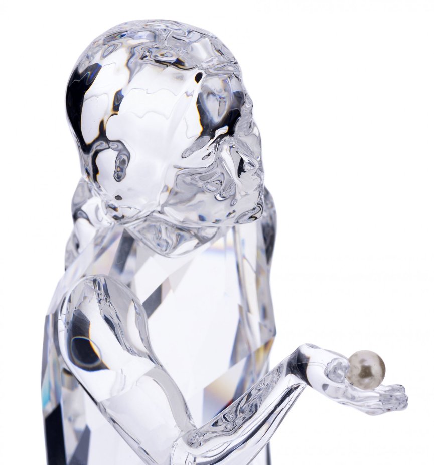 Статуэтка "Русалочка", в родной коробке, хрусталь Swarovski, жемчужина, фирма "Swarovski", Австрия, 2000-2015 гг., Swarovski