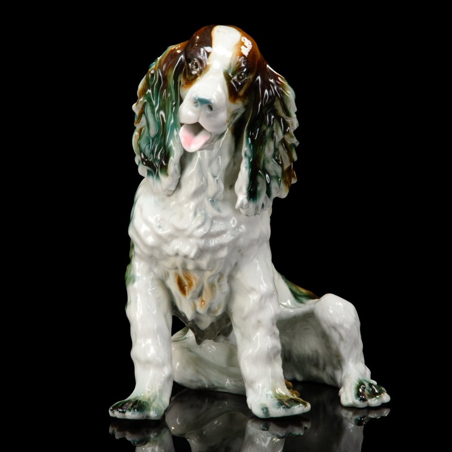 Статуэтка "Кокер-спаниель", фарфор, роспись, Cluj-Napoca Porcelain, Cluj-Napoca Porcelain
