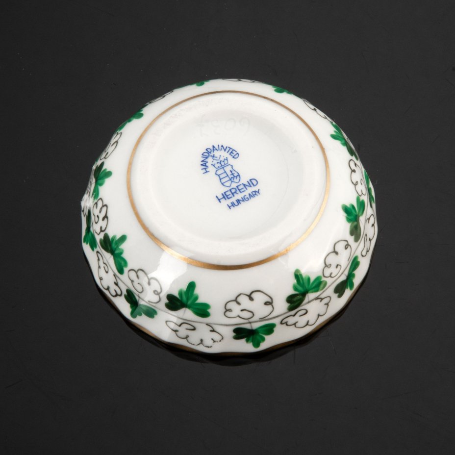 Шкатулка из серии "Persil Green" (с декором в виде листьев петрушки), Herend (Херенд)