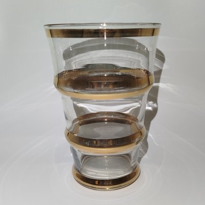 Ваза, стекло, золочение, Западная Европа, 1950-1980 гг.