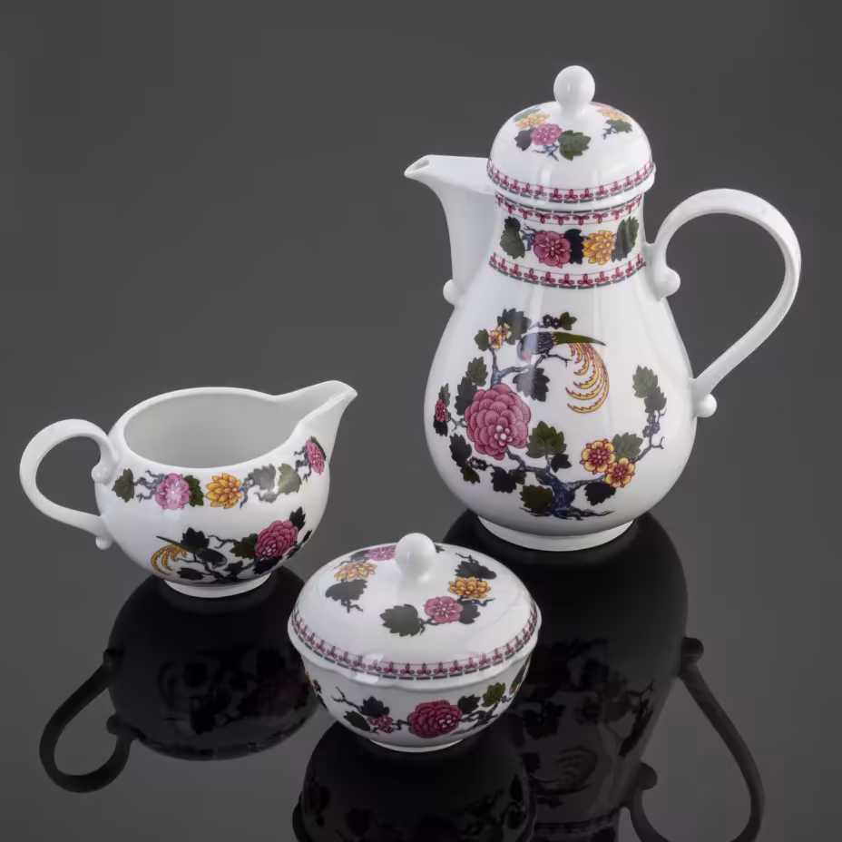 Кофейный набор "Райские птицы" (кофейник, молочник, сахарница), Kahla