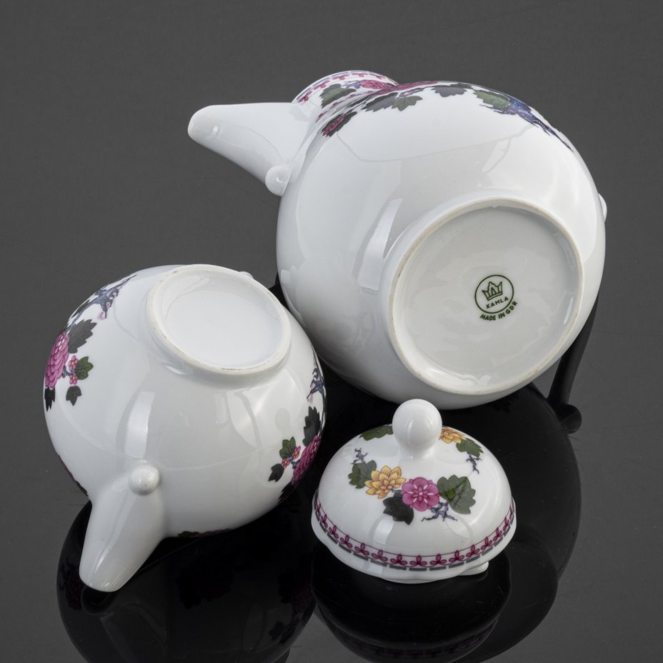 Кофейный набор "Райские птицы" (кофейник, молочник, сахарница), Kahla