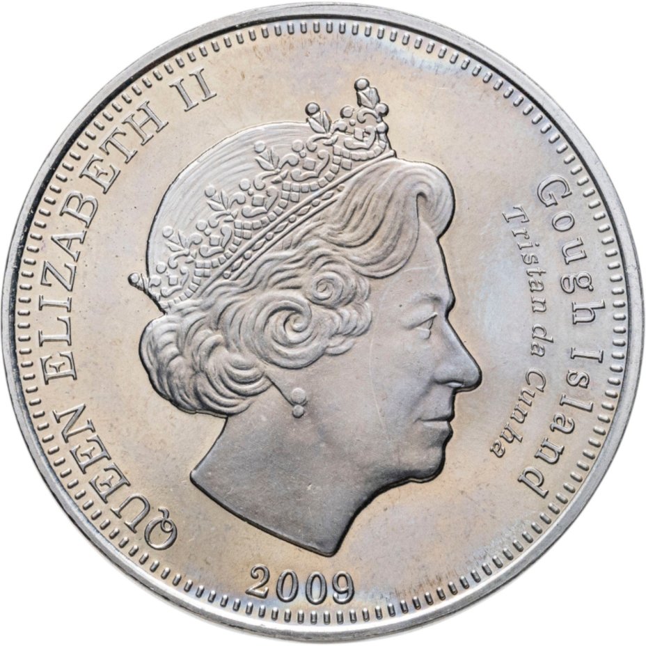 Острова Святой Елены, Вознесения и Тристан-да-Куньи. Остров Гоф 1 крона (crown) 2009