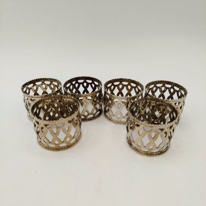 Кольца для салфеток на 6 персон, металл, Россия, 1970-2000 гг.