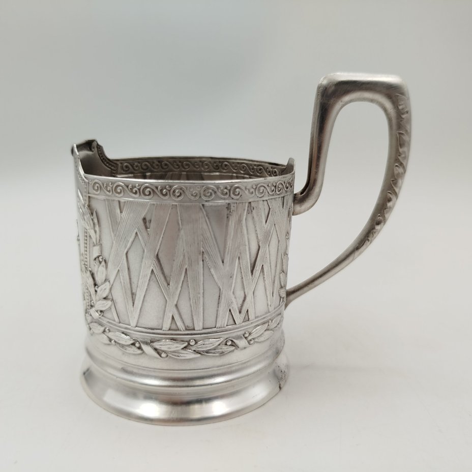 Подстаканник "Сталинская высотка МГУ", мНЦ (медь-никель-цинк), Артель «Московский ювелир», СССР, 1960 г., Артель «Московский ювелир»
