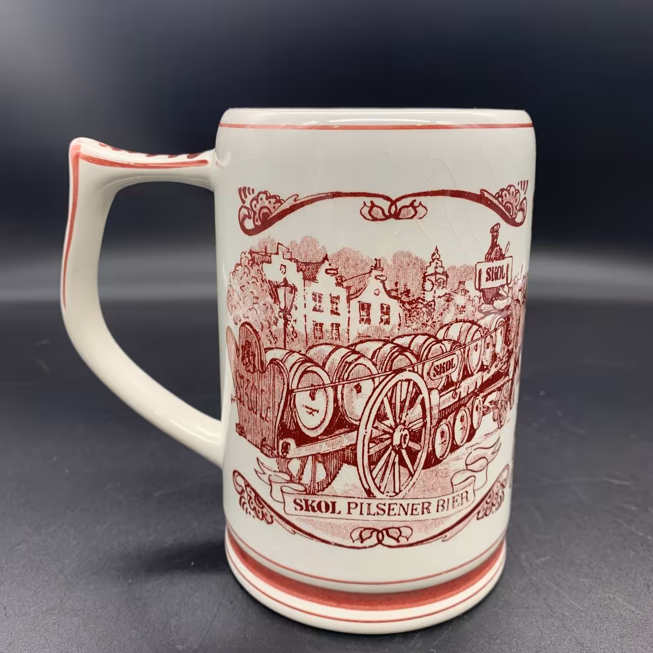 Пивная кружка c изображением пивоварен "Skol Brouwerijen", Delftsche Huys