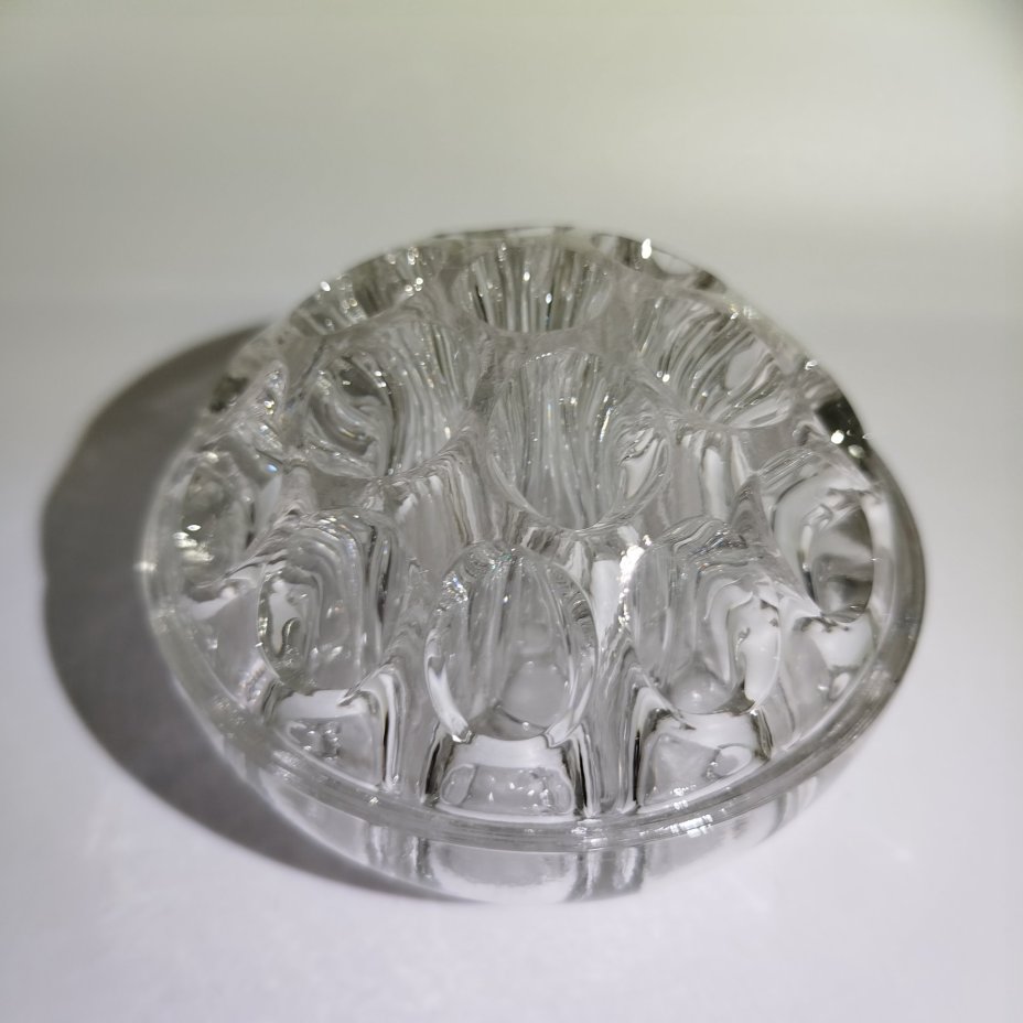 Ваза-подставка для цветов (роуз-боул, rose-bowl), стекло, пресс, Западная Европа, 1960-1980 гг.