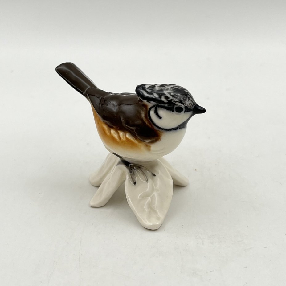 Статуэтка "Хохлатая синица", фарфор, роспись, Goebel, ФРГ, 1972-1979 гг., Goebel