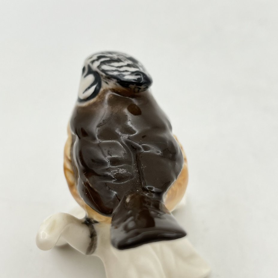 Статуэтка "Хохлатая синица", фарфор, роспись, Goebel, ФРГ, 1972-1979 гг., Goebel