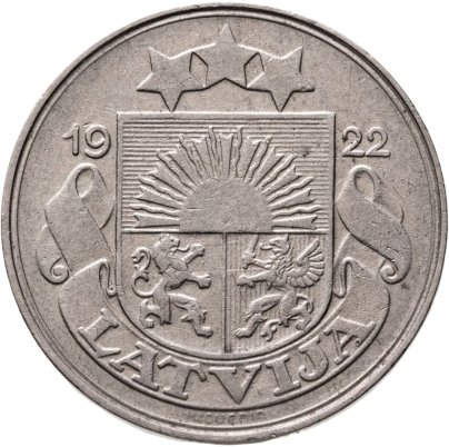 Латвия 50 сантимов (santimu) 1922