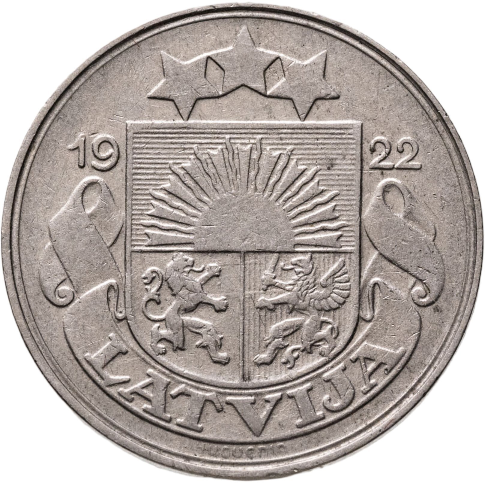 Латвия 50 сантимов (santimu) 1922