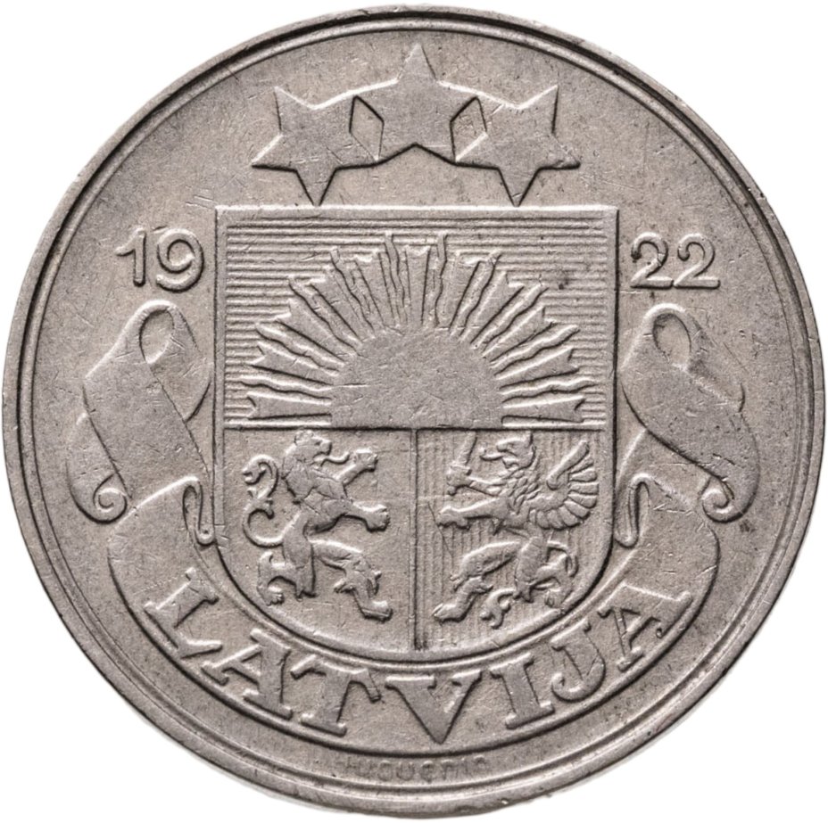 Латвия 50 сантимов (santimu) 1922