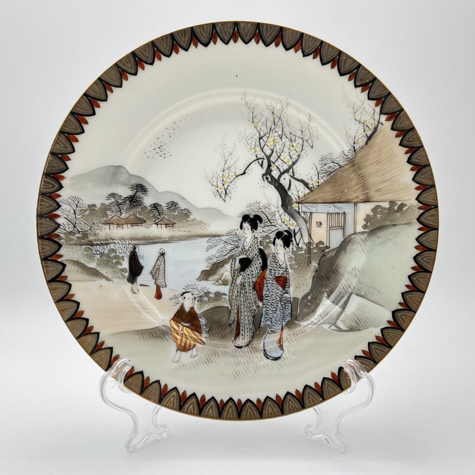 Чайное трио "Прогулка гейш ранней весной"