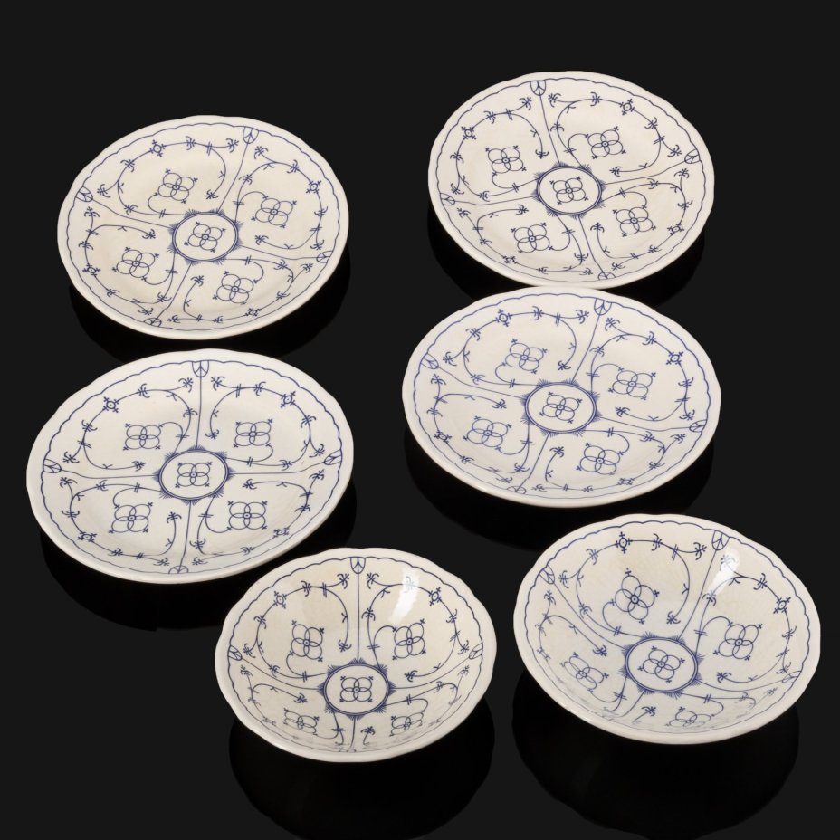 Набор обеденный на 4 персоны (4 обеденных тарелки и 2 салатника), English Ironstone Tableware (EIT), фаянс