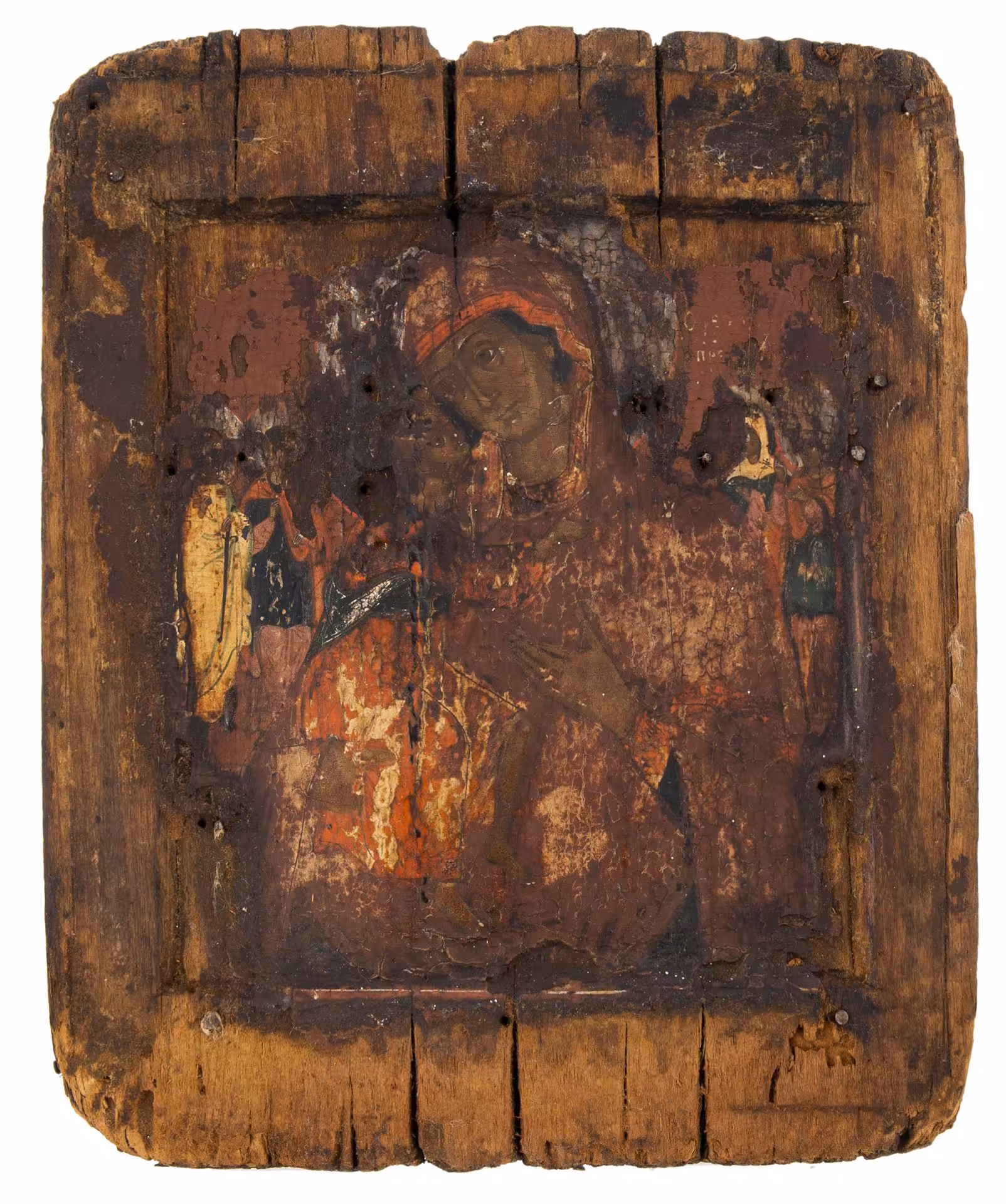 Икона "Владимирская Божия Матерь", дерево, темпера, Российская Империя, 1850-1900 гг.