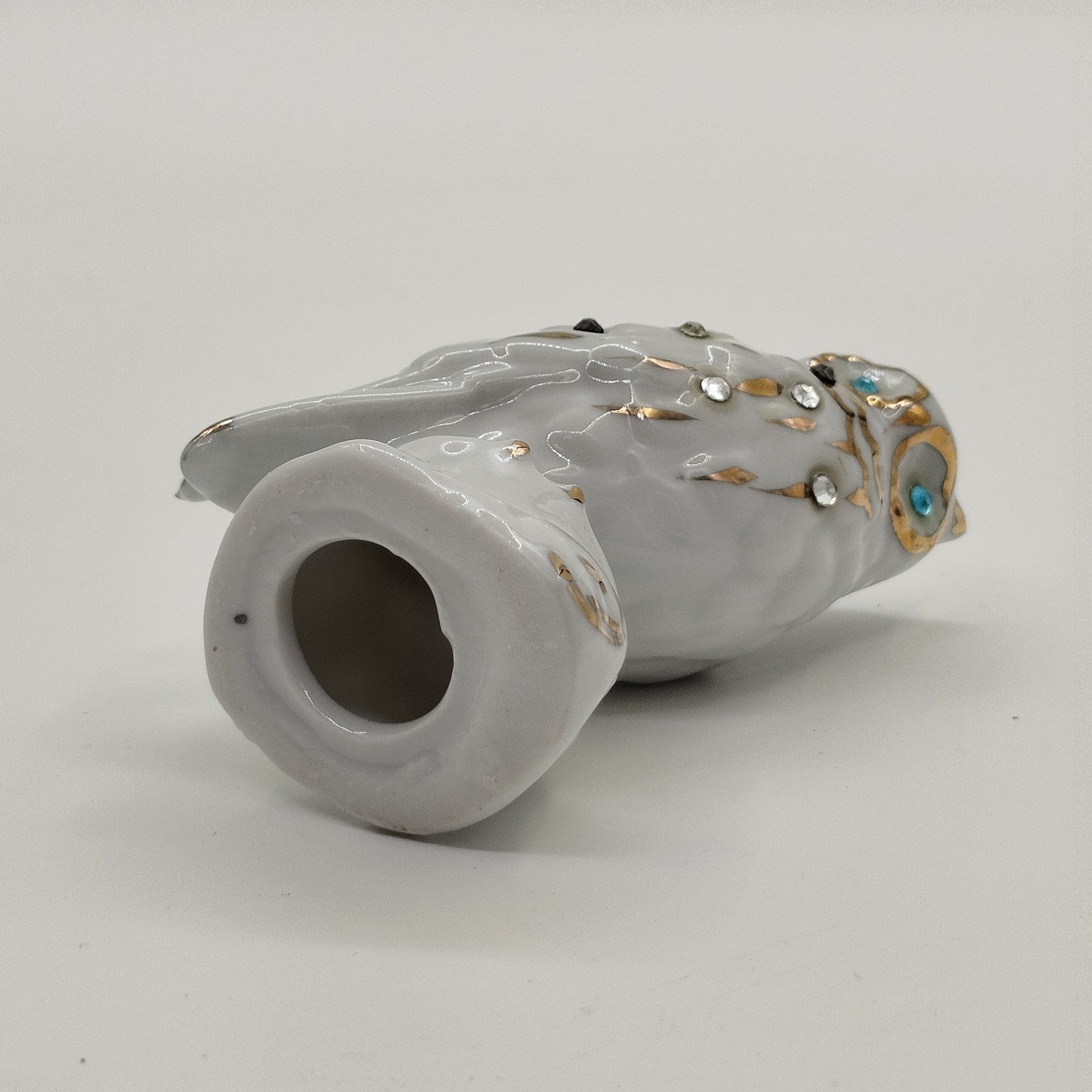 Статуэтка "Сова", фарфор, стразы, роспись, Азия, 2000-2020 гг.