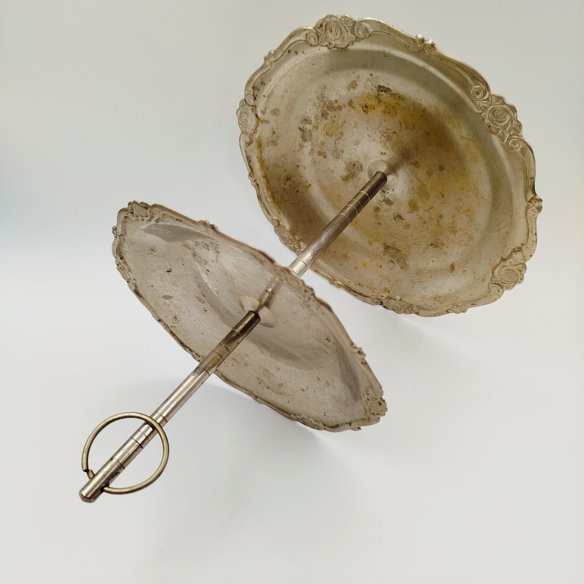 Конфетница - этажерка двухярусная, металл, СССР, 1950-1980 гг.