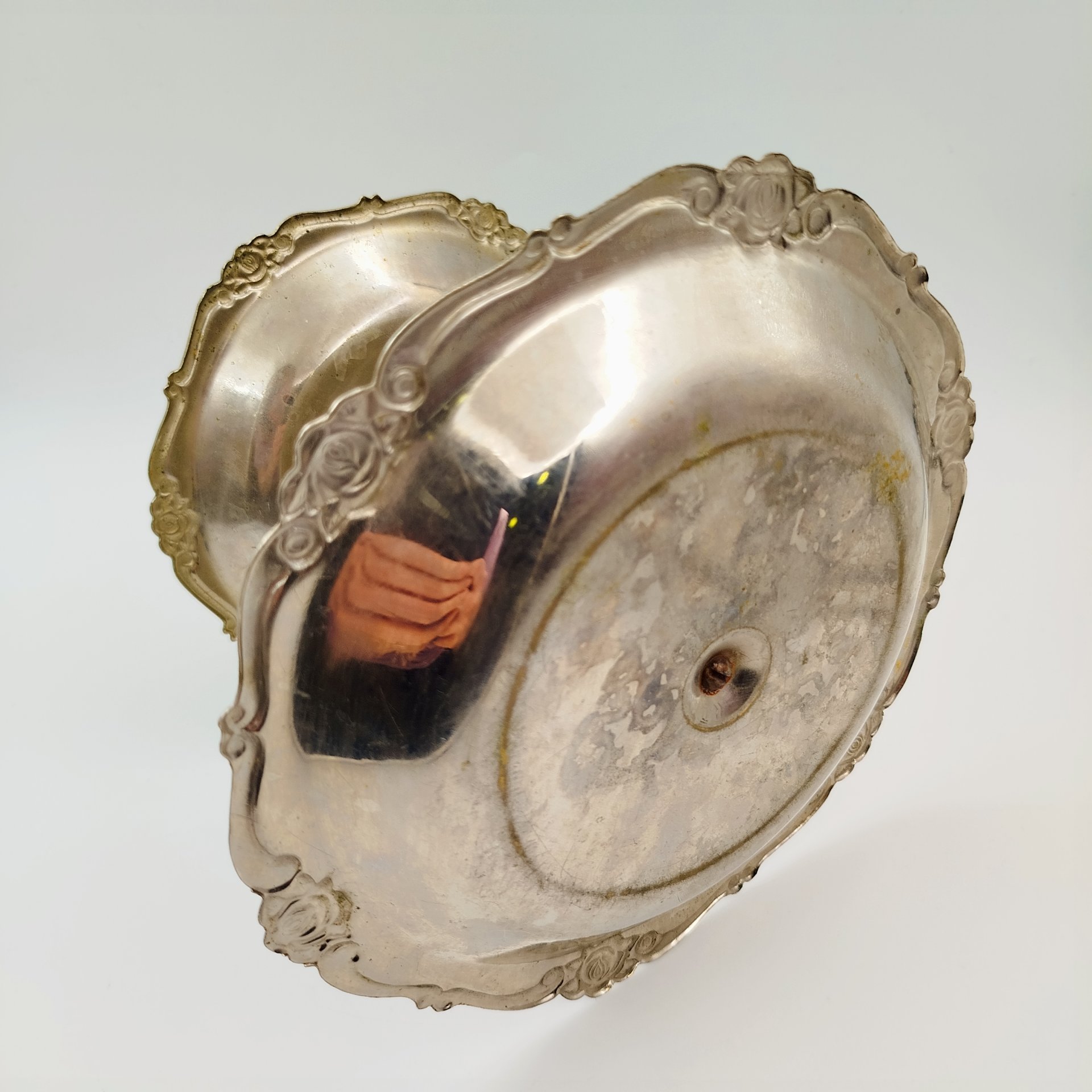 Конфетница - этажерка двухярусная, металл, СССР, 1950-1980 гг.