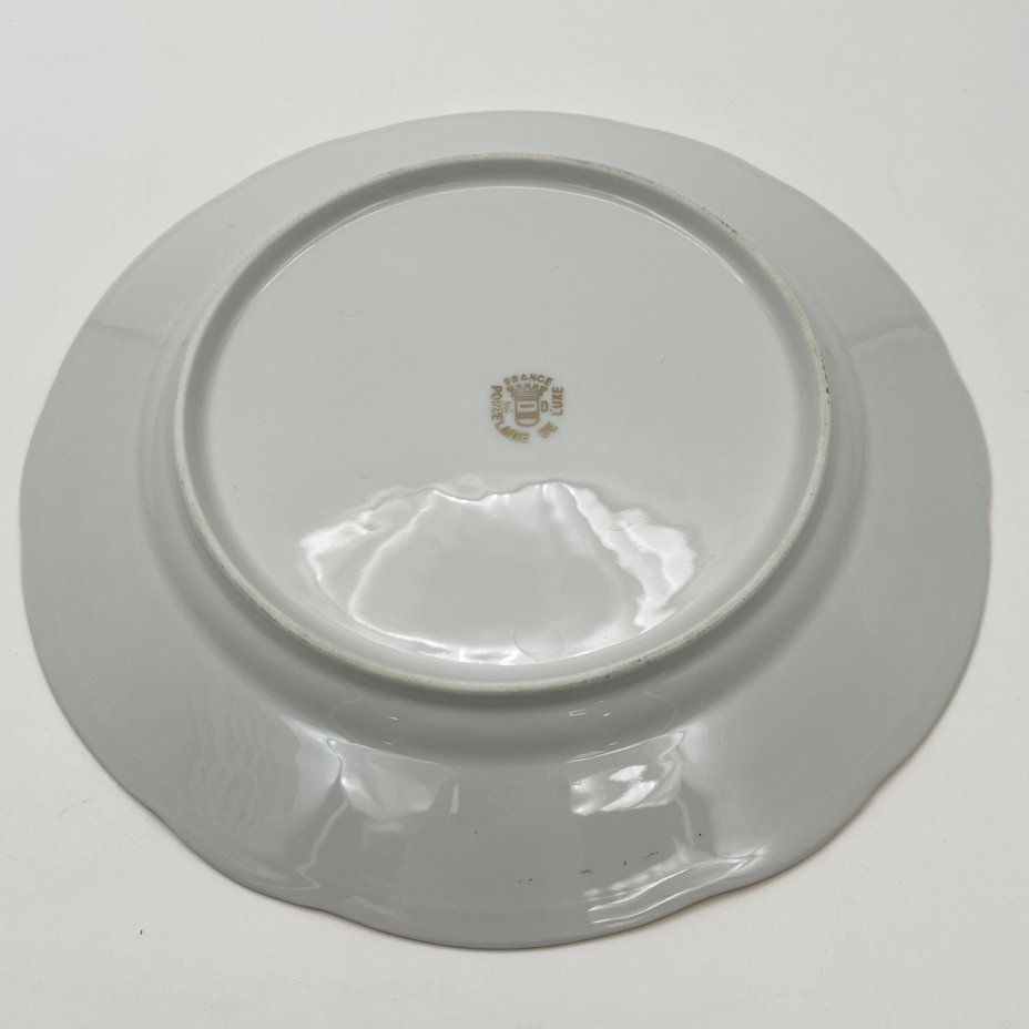 Тарелка декоративная, украшенная изображением Наполеона Бонопарта и Жозефины, фарфор, деколь, крытье, золочение, Limoges, Франция, 1960-1980 гг.