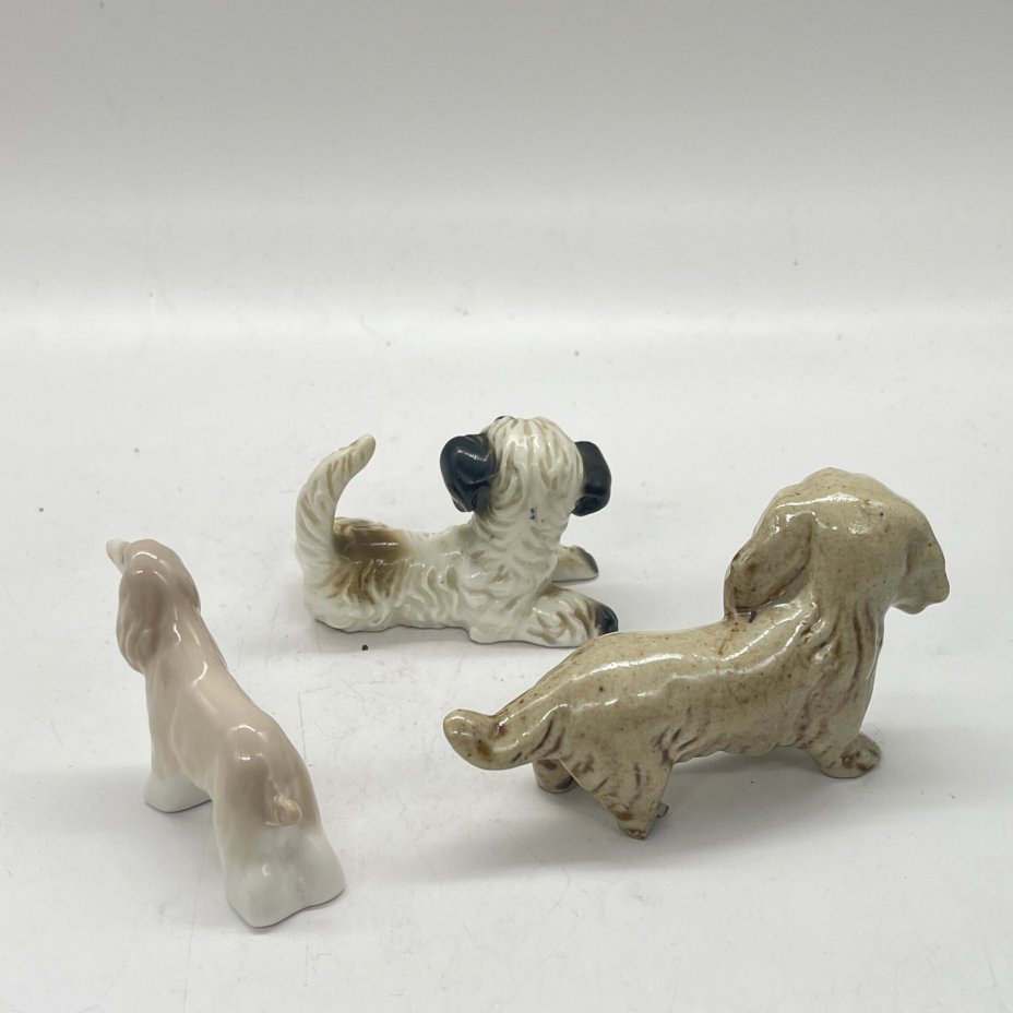 Набор из 3 статуэток собак в подборе