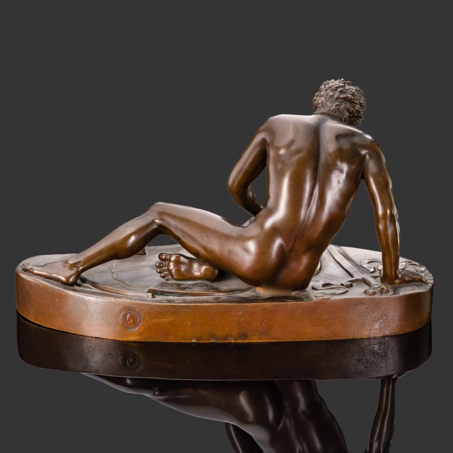 Скульптура "Умирающий галл", Ferdinand Barbedienne (Фердинанд Барбедьенн), бронза, патинирование
