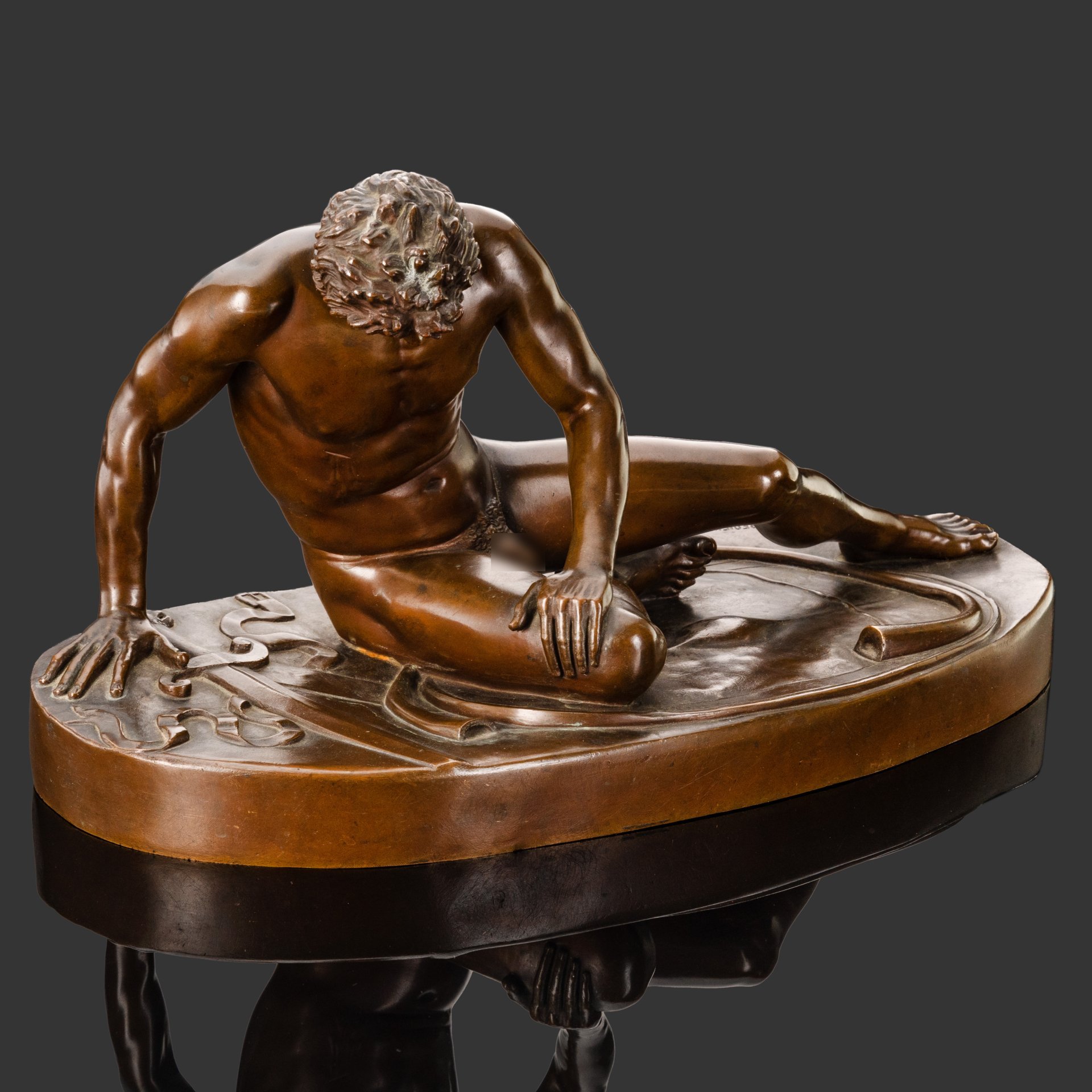 Скульптура "Умирающий галл", Ferdinand Barbedienne (Фердинанд Барбедьенн), бронза, патинирование
