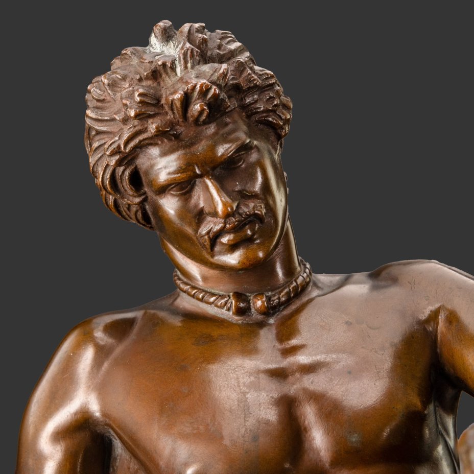 Скульптура "Умирающий галл", Ferdinand Barbedienne (Фердинанд Барбедьенн), бронза, патинирование