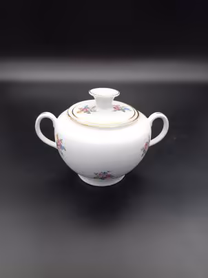 Сахарница с цветочным декором, Kaestner Saxonia
