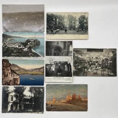 Набор из восьми открыток с архитектурными видами