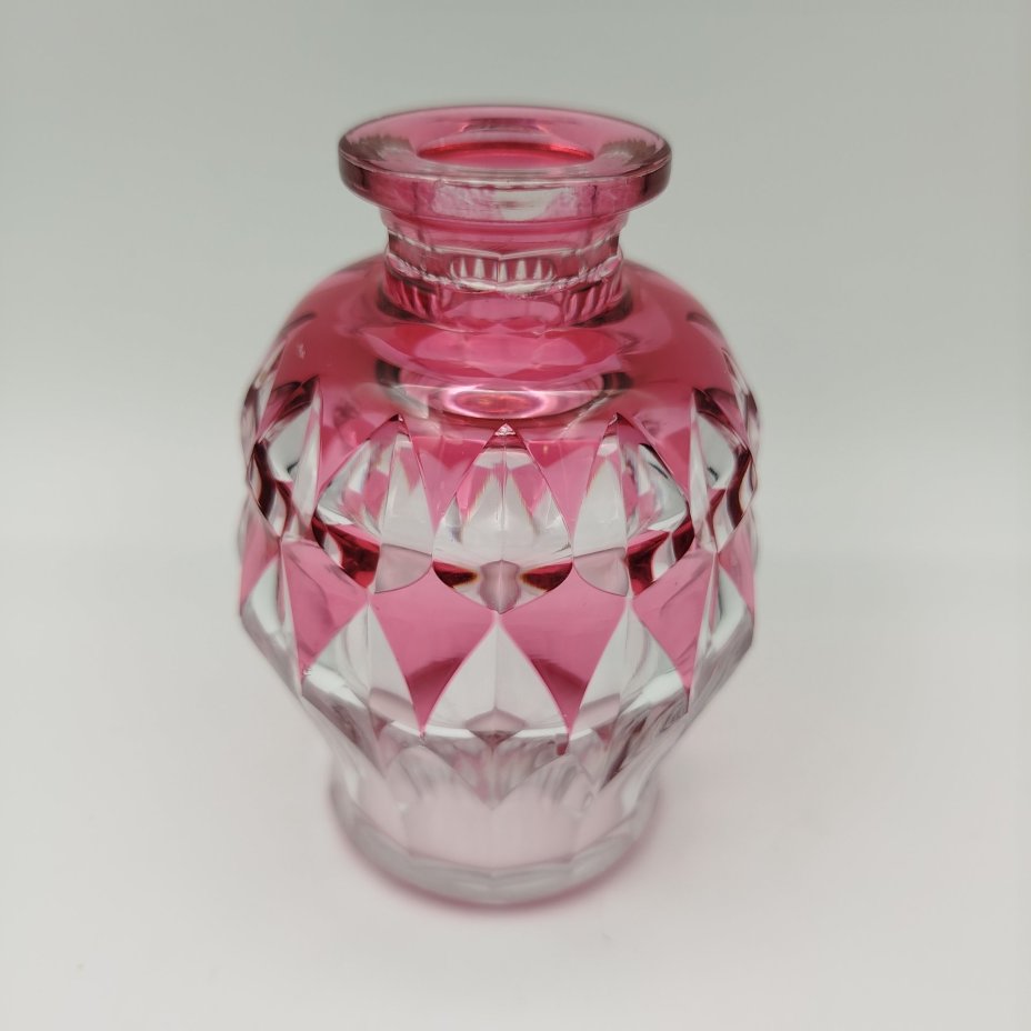 Флакон (вазочка), хрусталь, нацвет, Val Saint Lambert, Бельгия, 1960-1980 гг.