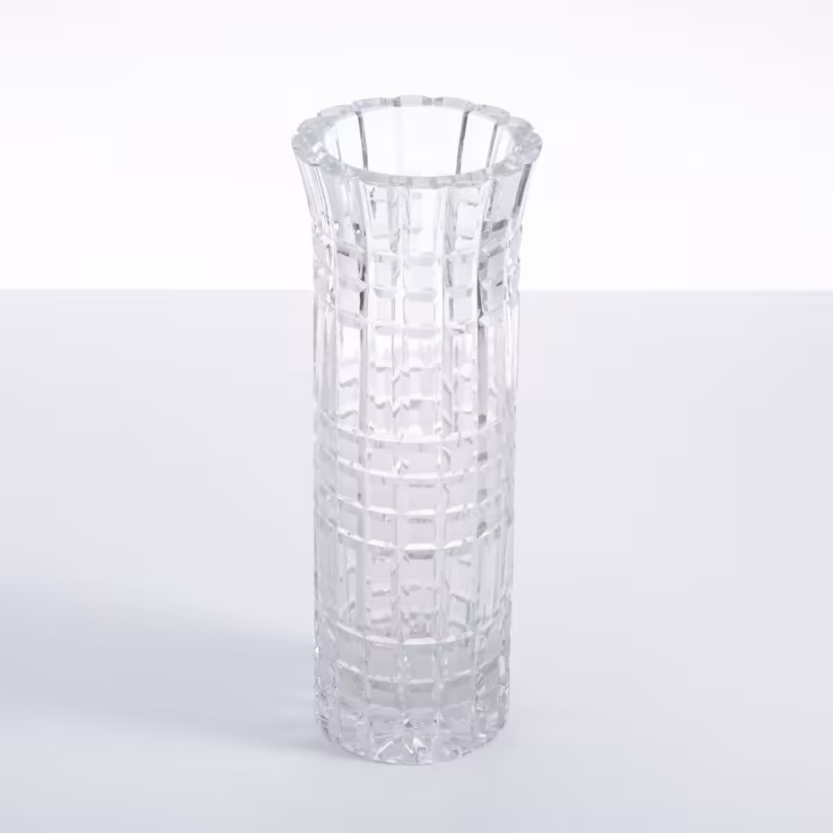 Ваза для цветов, хрусталь, алмазная грань, СССР, 1970-1990 гг.