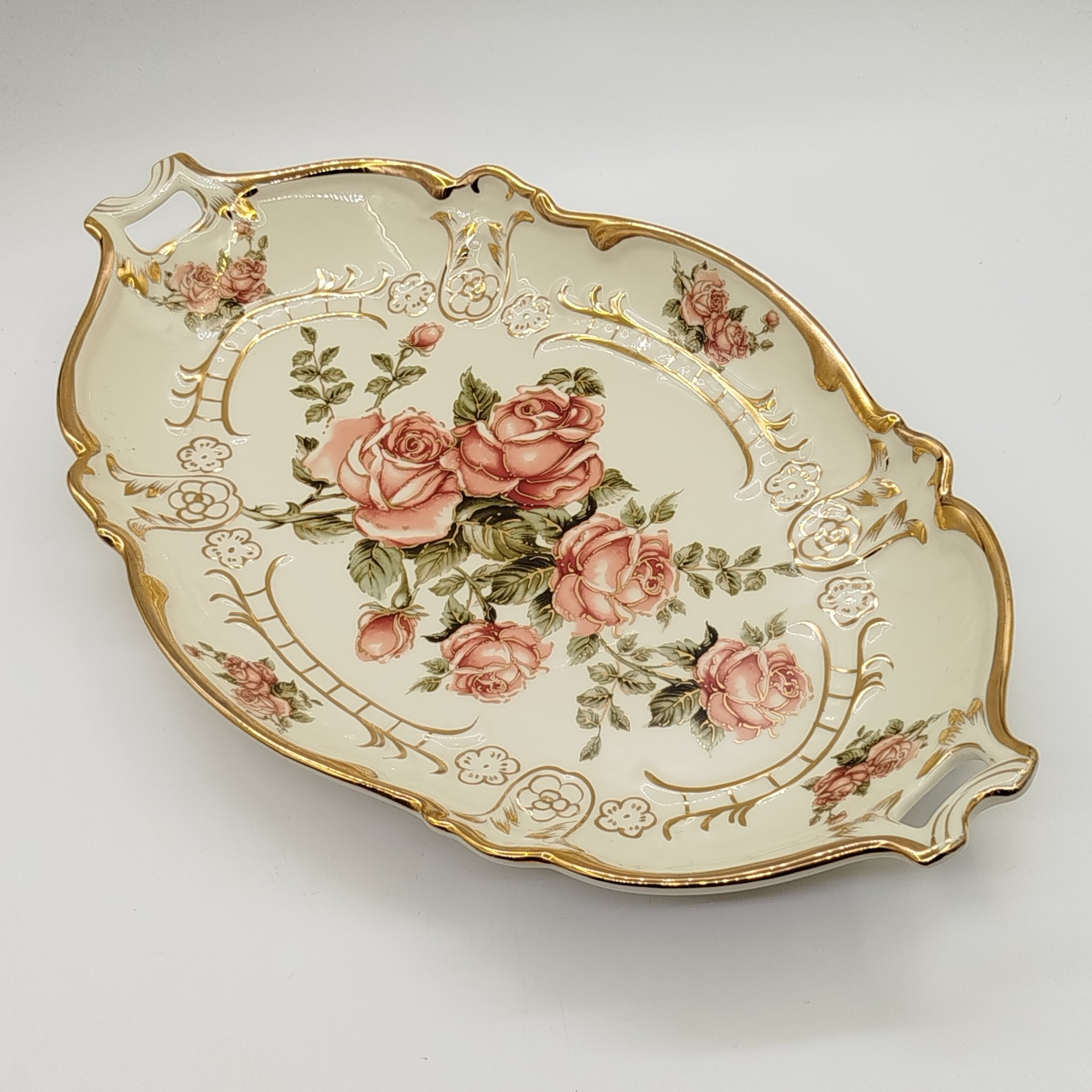 Поднос (сервировочное блюдо) "Корейская роза", L'Etoile design de Limoges