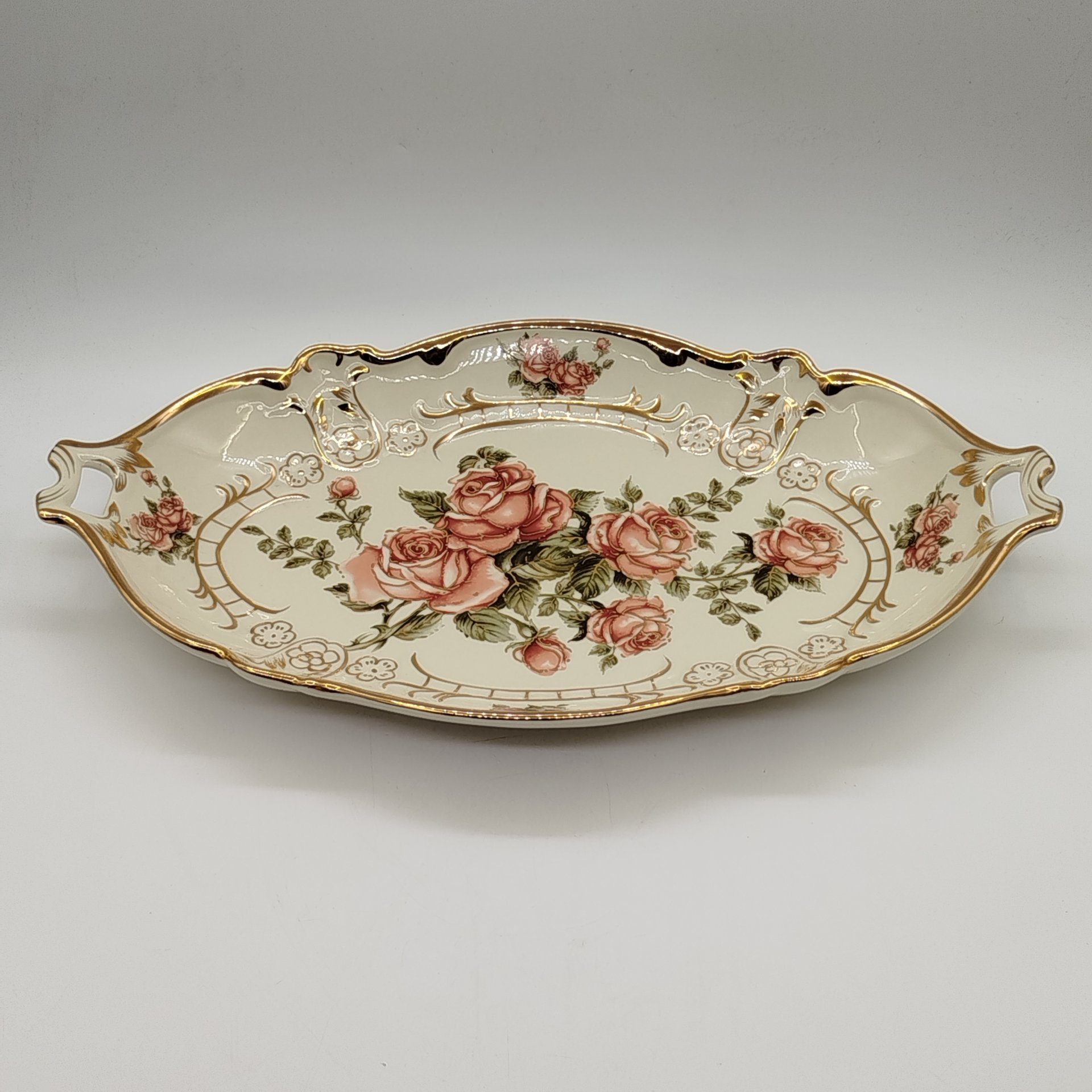 Поднос (сервировочное блюдо) "Корейская роза", L'Etoile design de Limoges