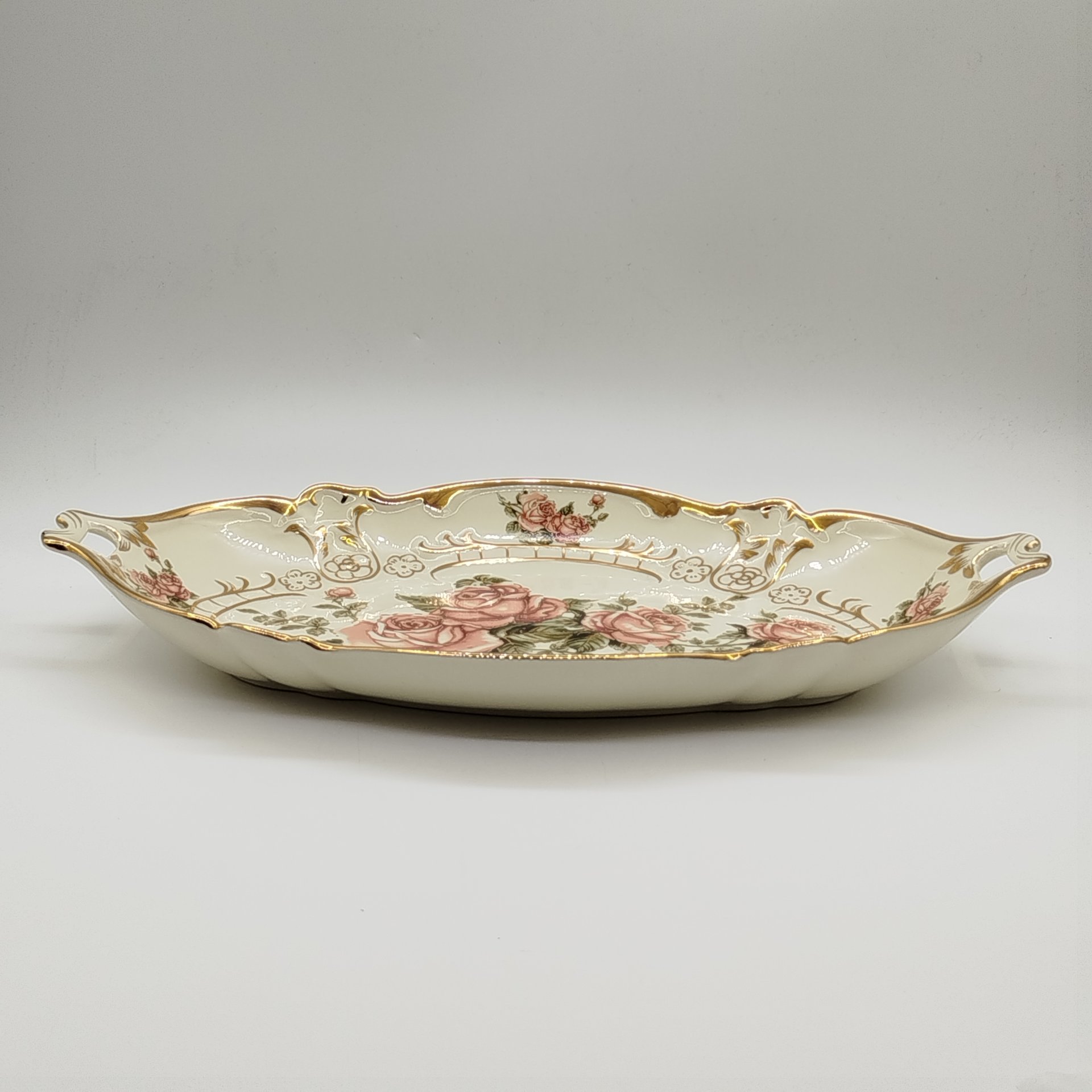 Поднос (сервировочное блюдо) "Корейская роза", L'Etoile design de Limoges