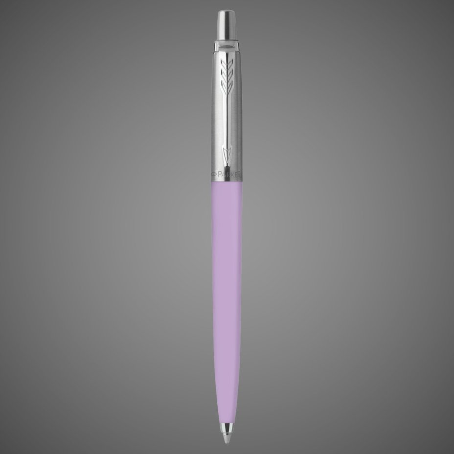 Шариковая ручка Parker Jotter Originals Lilac CT, цвет чернил синий, толщина линии M , в блистере.+жестяной футляр, Металлы: нержавеющая сталь, пластик