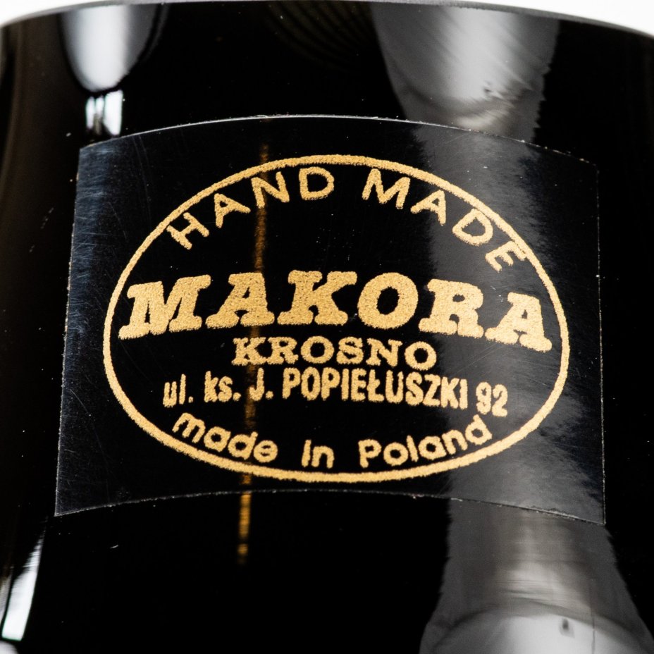 Ваза на фигурной ножке, Makora Krosno