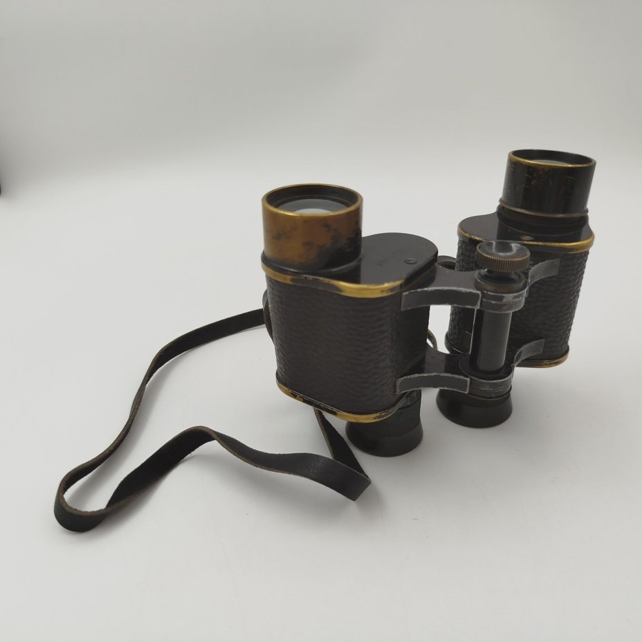 Бинокль полевой "Bausch & Lomb", 6х30, металл, стекло, кожа, краска, США, 1910-1920 гг.
