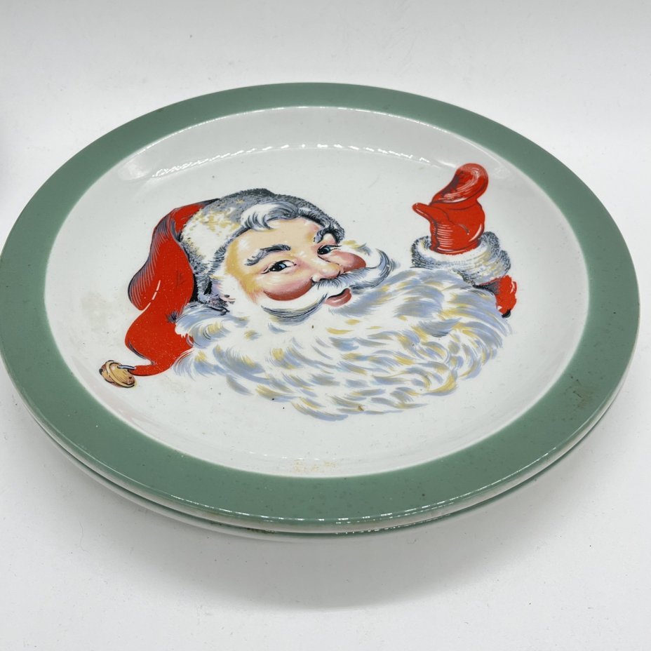 Набор из 2 обеденных тарелок "Санта Клаус", Wood & Sons NHS