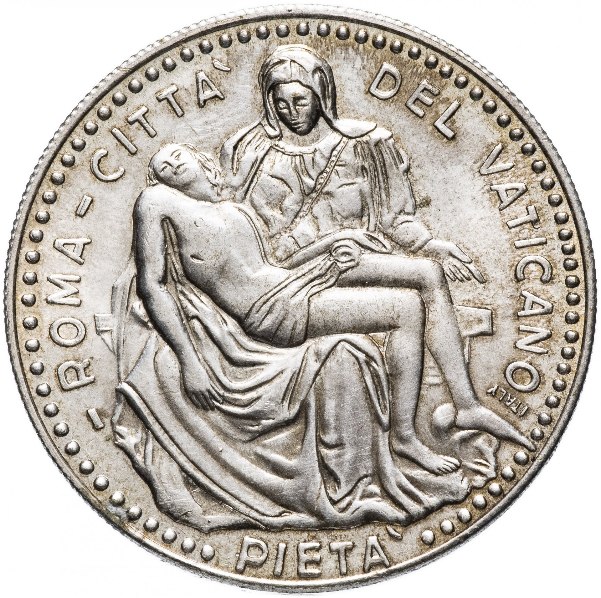 Медаль Италия, Ватикан "Оплакивание Иисуса Христа" Roma Citta, Del Vaticano, Pieta, Joannes Paulus II