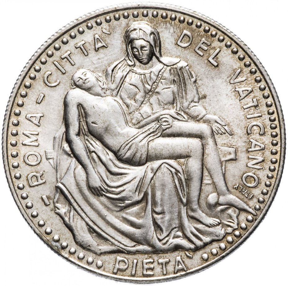 Медаль Италия, Ватикан "Оплакивание Иисуса Христа" Roma Citta, Del Vaticano, Pieta, Joannes Paulus II