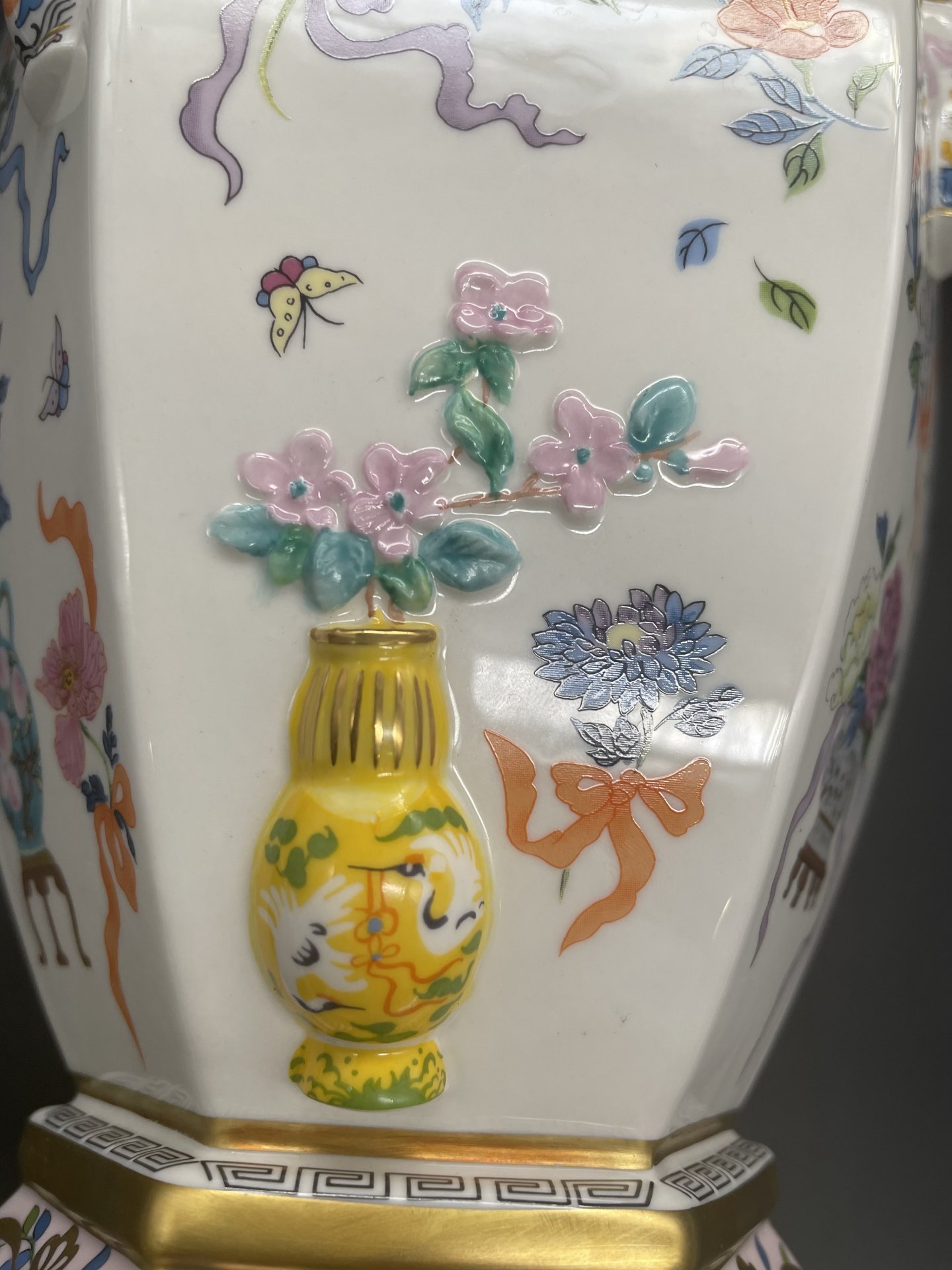 Ваза "Сто цветов", дизайнер Dawen Wang, мануфактура "Franklin Mint"