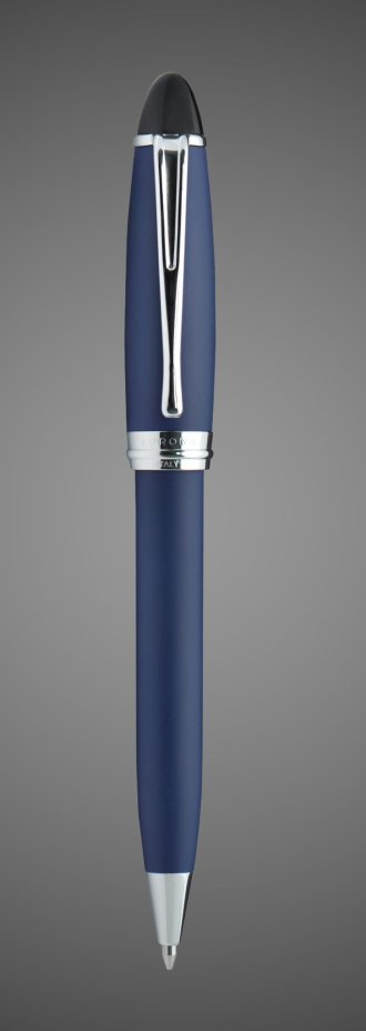 Шариковая ручка Aurora Ipsilon Satin Royale Blue CT, в подарочной коробке, Лаки и смолы: смола, хром