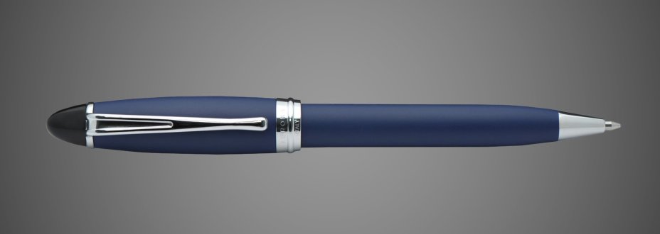 Шариковая ручка Aurora Ipsilon Satin Royale Blue CT, в подарочной коробке, Лаки и смолы: смола, хром