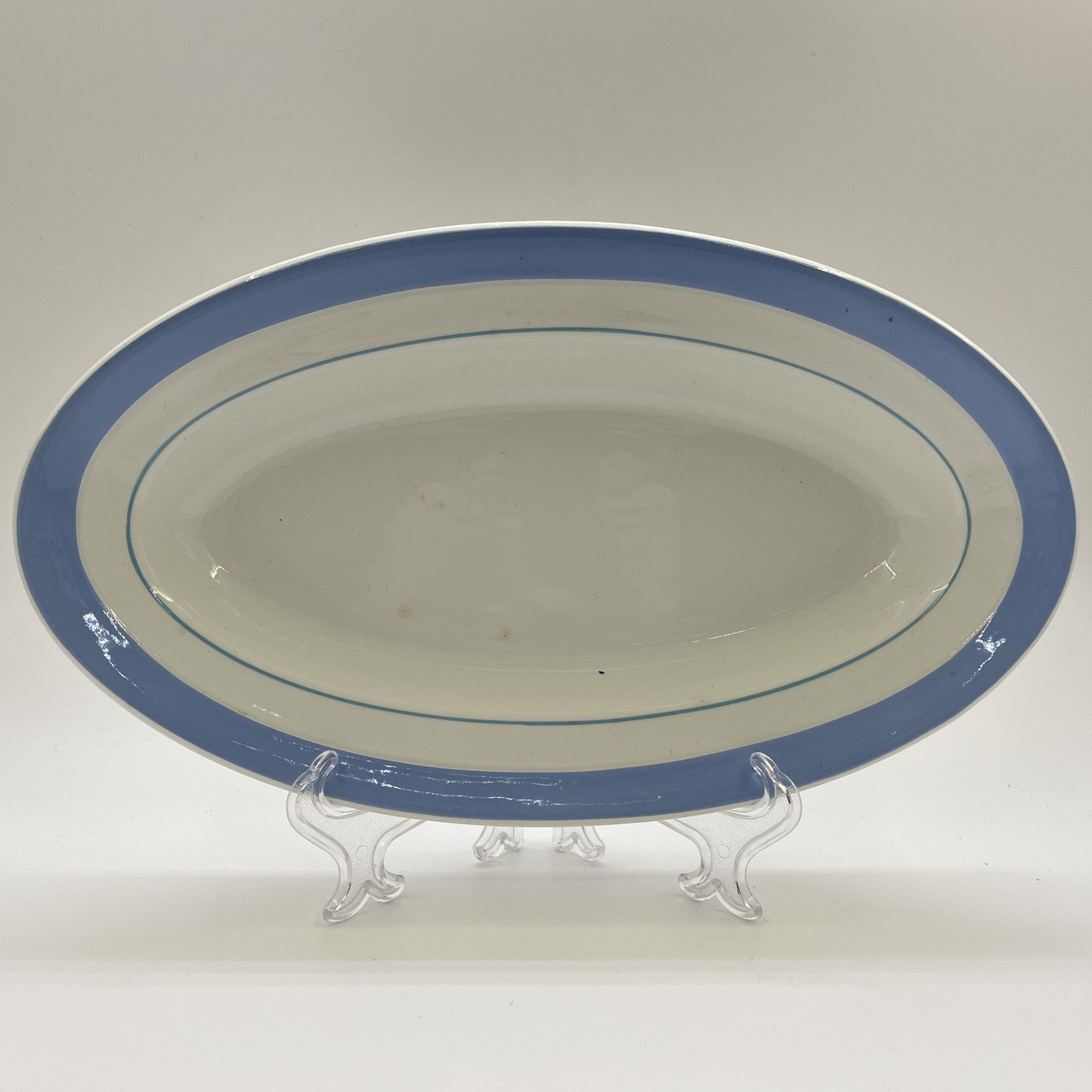 Набор из 5-ти тарелок (блюдо, суповая тарелка и 3 обеденных тарелки), в подборе, фаянс, Конаковский фаянсовый завод им. М.И. Калинина (ЗиК Конаково), СССР, 1974-1991 гг.