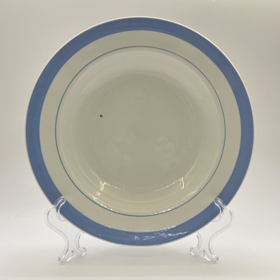 Набор из 5-ти тарелок (блюдо, суповая тарелка и 3 обеденных тарелки), в подборе, фаянс, Конаковский фаянсовый завод им. М.И. Калинина (ЗиК Конаково), СССР, 1974-1991 гг.