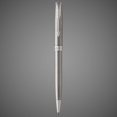 Шариковая ручка Parker Sonnet , Stainless Steel CT, стержень: M, цвет чернил: black , в подарочной упаковке, Металлы: латунь, нержавеющая сталь, палладий