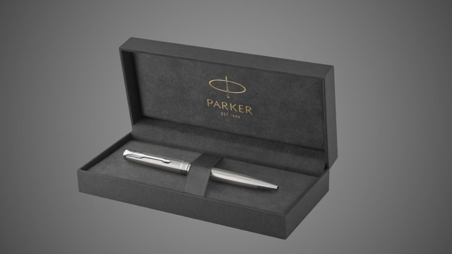 Шариковая ручка Parker Sonnet , Stainless Steel CT, стержень: M, цвет чернил: black , в подарочной упаковке, Металлы: латунь, нержавеющая сталь, палладий