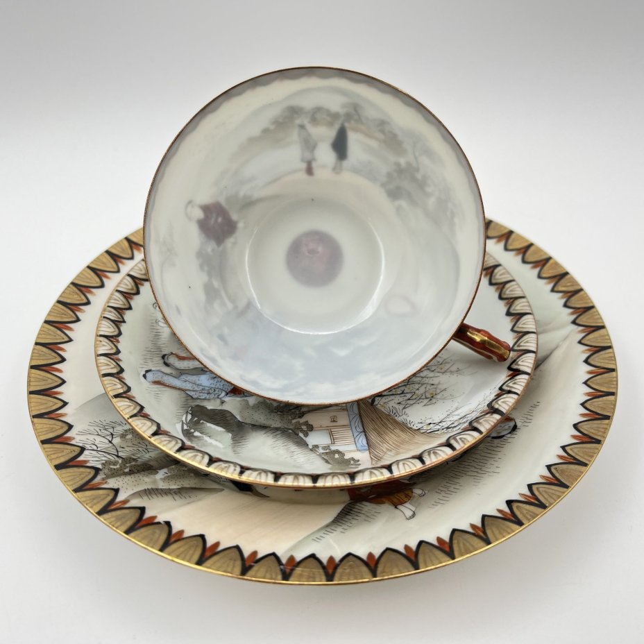 Чайное трио "Прогулка гейш ранней весной"