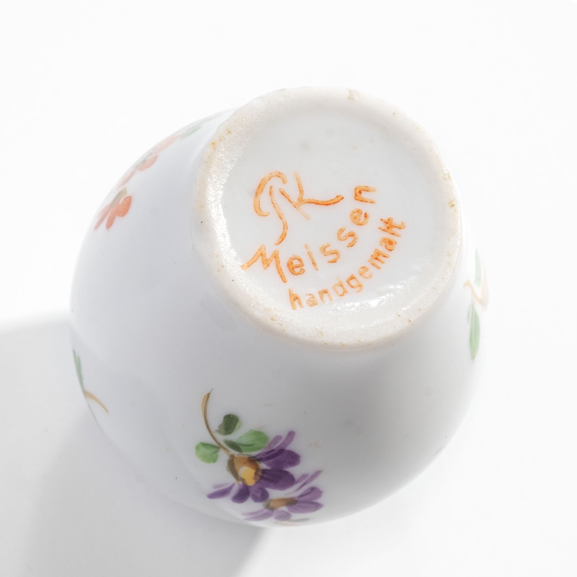 Солонка с цветочным декором, Meissen (Мейсенский фарфор)