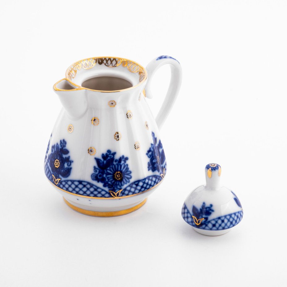 Чайник миниатюрный "Корзиночка", Ленинградский фарфоровый завод (ЛФЗ)